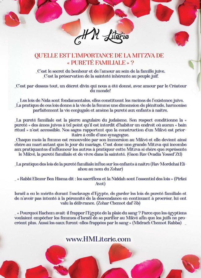 Quelle est l'importance de la mitzva de « pureté familiale » ? Citations sur la pureté familiale.